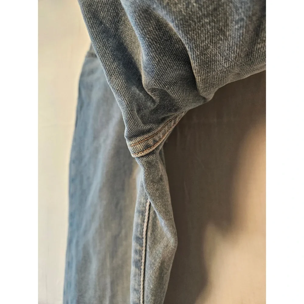 Levis 502 Regular Taper Mens Light Wash Blue Stretch Denim Jeans 34x32 295070933